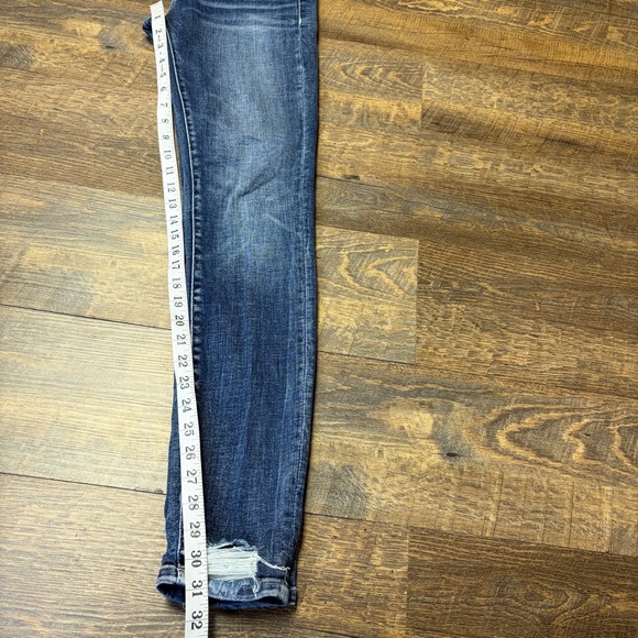 Buckle Black Fit no. 53 Ankle Skinny Jeans Women 25 Distressed Whiskered Stretch - Picture 7 of 9